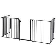 Giantex Fireplace Fence Baby Safety Fence Hearth Gate BBQ Metal Fire Gate Pet Dog Cat N4