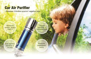 Car Air Purifier, Ionizer, Car Air Freshener and Ionic Air Purifier | Remove Smoke, Bacteria, Dust, Pollen and... N4