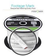 FosPower CL2 Rated 14AWG 2-Conductor In-Wall Speaker Wire (100 Feet) Oxygen-Free Pure Copper - UL Listed for In-Wall... N3