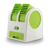 Alytimes Desktop Dual Bladeless Portable Adjustable Angles Scented Air Conditioning Air Cooler USB Electric Mini... N3