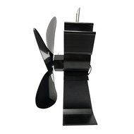 Signstek 4 Blade Heat Powered Stove Fan for Wood Log Coal Fire Burner Fireplace N3