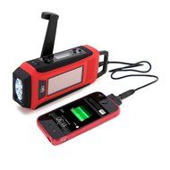 Epica Digital Emergency Solar Hand Crank AM/FM/NOAA Radio, Flashlight, Smartphone Charger with NOAA Certified...