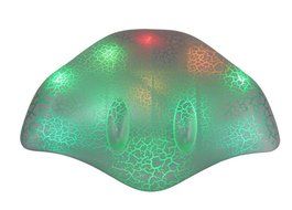 Generic Wireless Bluetooth Speaker With LED Lights Support TF Card for Smartphone ( Silver ) N2