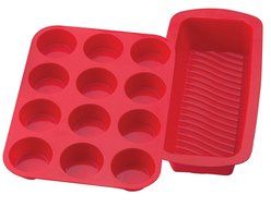 Mrs. Anderson&rsquo;s BPA Free Silicone 12 Cup Muffin Pan and 9.5&rdquo; x 4&rdquo; Loaf Pan