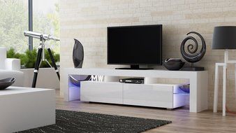 TV Stand MILANO 200 / Modern LED TV Cabinet / Living Room Furniture / Tv Cabinet fit for up to 90-inch TV screens... N2