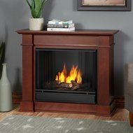 Real Flame Devin Ventless Gel Fireplace Dark Espresso N5