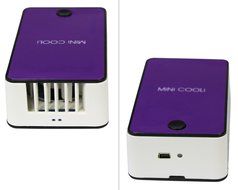 ESUMIC Mini Rechargeable Cooling Fan - Purple N5