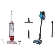 Shark Red Rotator Vacuum + Blue Rocket Upright Vacuum (Certified Refurbished) N6