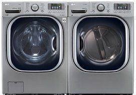 Power Pair Special-LG Turbo Series Ultra-Capacity Laundry System with Steam*GRAPHITE STEEL*(WM4270HVA_DLEX4270V)