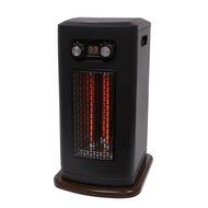 Ainfox 1500W Wooden Portable Fireplaces with 3 Infrared Quartz Tube Tower Heater Electric Free Standing N6