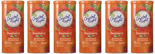 Crystal Light, Raspberry Green Tea, 1.87-Ounce Canister (Pack of 6) N3