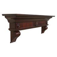 Pearl Mantels Devonshire Traditional Fireplace Mantel Shelf N3