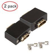 LINESO 3PCS HDMI Right Angle Adapter Male to Female With Gold-Plated (HDMI 90 Degree)