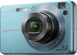 Sony Cybershot DSCW120 7.2MP Digital Camera with 4x Optical Zoom with Super Steady Shot (Silver) N2