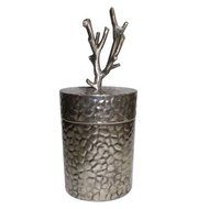 A&amp;B Home KIH39638 8 x 6 x 21 in. Aluminium &amp; Iron Lidded Jar, Itlalian
