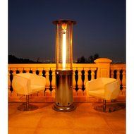 Lava Heat OUTDOOR PATIO Heater with "Easy Start" Pilot Light Ignition, Gun Metal Finish N2