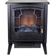 Warm House RSF-10324 Bern Retro-Style Floor Standing Electric Fireplace N2