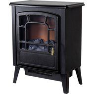 Warm House RSF-10324 Bern Retro-Style Floor Standing Electric Fireplace N3