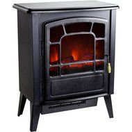 Warm House RSF-10324 Bern Retro-Style Floor Standing Electric Fireplace N4