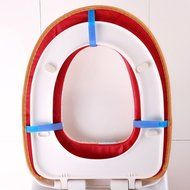 Yaheeda Toilet Seat Cover,Lovely Feet Design Coral Fleece Closestool Bathroom Warmer Pads Set,Coffee N9