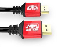 Gator Cable 10 feet Red HDMI 2.0 cable with durable and rugged aluminum housing case and Ultra High Speed bidirectional...