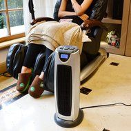 Homeleader NSB-200C4L 1500W Tower Heater, Ceramic Oscillating Heater with Remote Control, LCD and Timer, Black... N2