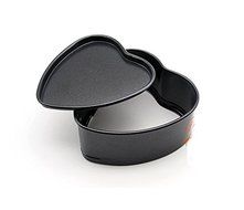 Astra Gourmet Set of 2 Mini Non-Stick Heart Springform Pan,4 by 2-Inch