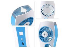 Pakway Portable Handheld USB Mini Misting Fan with Personal Cooling Mist Humidifier Rechargeable Battery for Home... N6