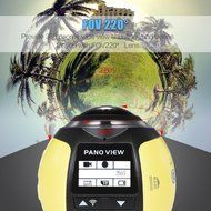 Andoer 360 Degree Wifi 2448P 30FPS 16M Fisheye Film Source Panorama Camera for Virtual Glasses VR Action Sports... N4