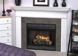 Deluxe Direct Ignition 34 inch Flush Face B-Vent Fireplace-Natural Gas