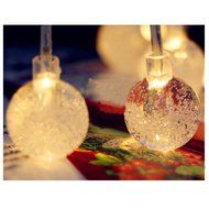 Spritech(TM) 1M Warm White LED String Light Battery Operated Fairy Ball for Chrismas Party Wedding New Year Garden... N7