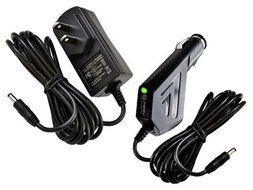 Pwr+&reg; ! Extra Long Cord ! 2 in 1 Combo AC Adapter + Car Charger for Handy Cooler Portable Personal Small Fan and...