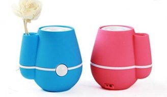 TIMTOM,Vase Shaped Electric Cool Air Fog Mist Maker Steam Spa Ultrasonic USB Humidifier N2