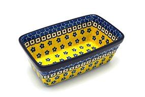 Polish Pottery Baker - Mini Loaf Pan - Sunburst