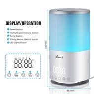 Seneo Cool Mist Ultrasonic Humidifier with Up to 33-hour Per Fill, Humidity and Temperature Display, Intelligent... N3