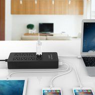 ORICO Home/office 6-Outlet Surge Protector Power Strip 5ft Power Cord with 5 Port 40W USB Charger,1700 Joule -... N3