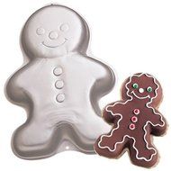 Wilton Gingerbread Boy Ginger Bread Girl Christmas Holiday Snowman Clown Cake Pan Mold (2105-3313, 1998) by Wilton