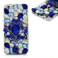 Spritech(TM) Bling Clear Phone Case For Iphone 7 Plus 5.5inch,3D Handmade Blue Crystal Flower Butterfly Accessary... N4