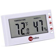 Easy to Read: Indoor Digital Thermometer and Humidity Meter. Large Digital Display Works in Celsius &amp; Fahrenheit... N4