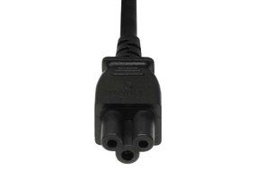 SF Cable Universal 1 feet 3-Slot Notebook AC Power Cord IEC320 C5 to NEMA 5-15P N3