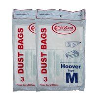 6 Hoover Dimension Canister Type M Vacuum Dust Bags, Fits all Dimension Vacuum Cleaners, HO-4010037M, 4010037M...
