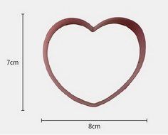 BeautyStyle Heart Shaped Cake Mold Bakeware Tinplate Pink