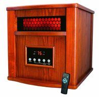 AZ Patio Dark Oak Indoor Space Heater with Remote
