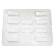 CK Products 49-855 Plastic Mini Sponge Cake Pan, White