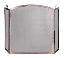Uniflame, S-1307, 3-Panel Antique Copper Finish Screen with Arched Center Panel