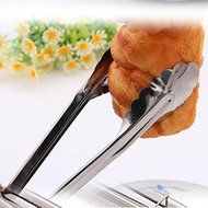 Stainless Steel Food Leg Scallop Tongs Locking Tong New N3