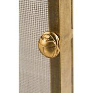 Modern Classic Simple Iron Fireplace Screen - Gold