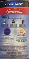 Sunbeam Cool Mist Humidifier Filter 2 Pack N3