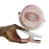 Portable Small Fan with Rechargeable Battery Compact Size Stroller Fan with Clip On Feature Good Fan for Camping... N3