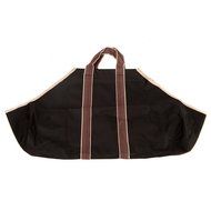 HIO Firewood Carrier, 36.5 Inch Log Tote Bags, Deluxury Fireplace Accessories, Black N6